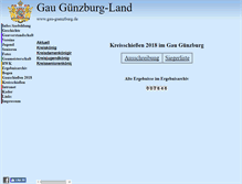 Tablet Screenshot of kreisschiessen.schuetzengau-guenzburg.de